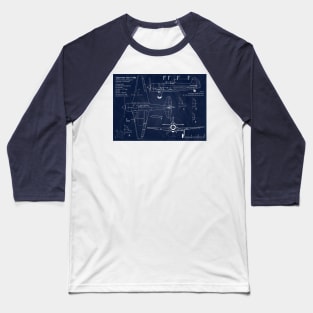 Blueprint Yakovlev Yak7 URSS Baseball T-Shirt